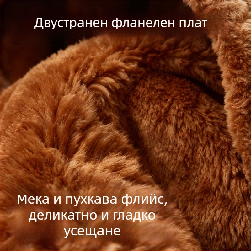 Одеяло с качулка Xiaozhi Benjia - полиестер, 400 г, персонализирано, карикатурен стил