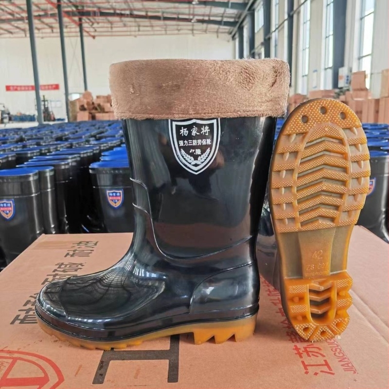 Дъждовни ботуши PVC, висок маншет, дишащи и топли, противохлъзгащи