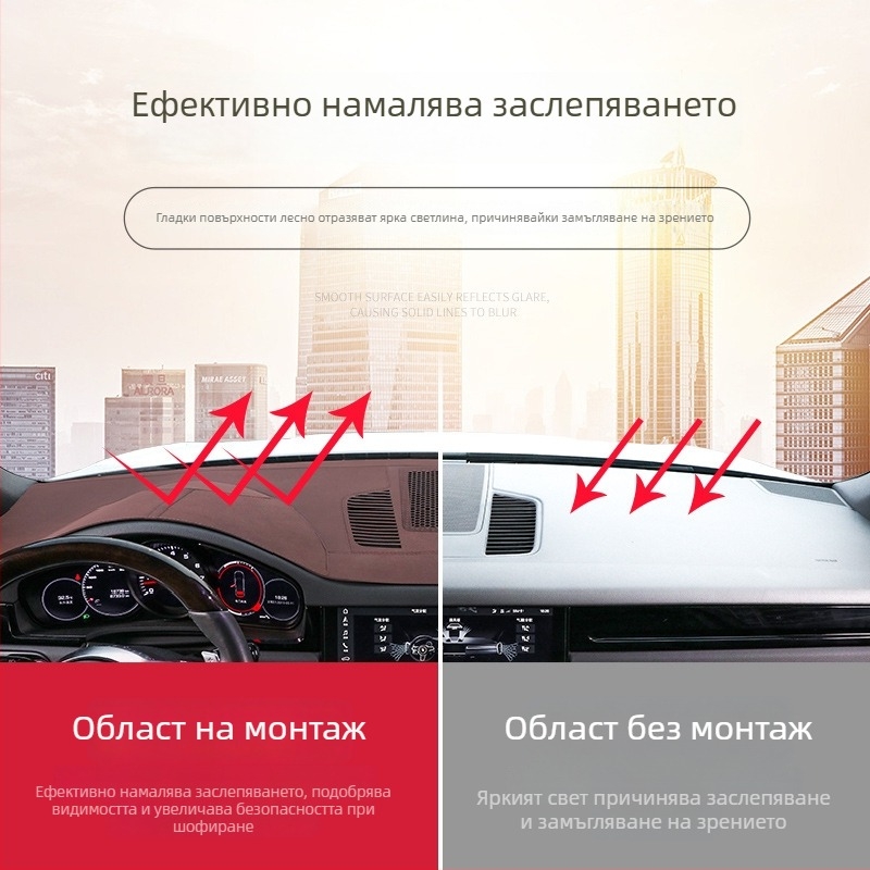 UV защита подложка за централния конзолен панел за Porsche Cayenne Panamera 718 Macan; Материал: Замша; Персонализация: Да; Стил: Специални размери за специални автомобили; Марка: gentry card