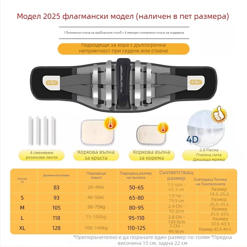 Dr. Song латексен поясен протектор — универсално прилягане, подходящ за йога и бягане