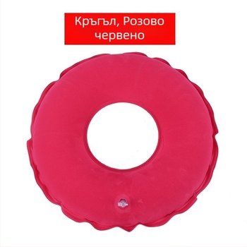 Надуваема седалка за инвалидна количка с опора за хип-зона, близко квадратна форма, 6+ масажни глави с въздушно налягане, едностепенно управление, PU кожа.