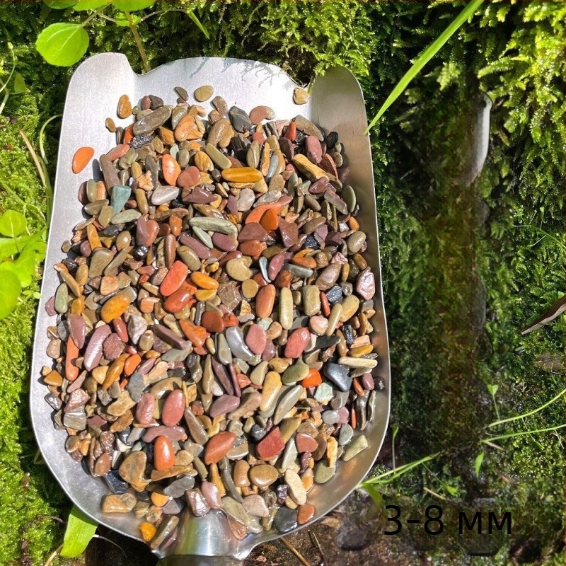 Аквариумна подложка – материал от черупки, стил мъхов микро пейзаж, украса от изкуствени растения