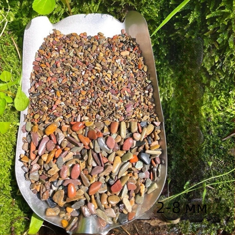 Аквариумна подложка – материал от черупки, стил мъхов микро пейзаж, украса от изкуствени растения