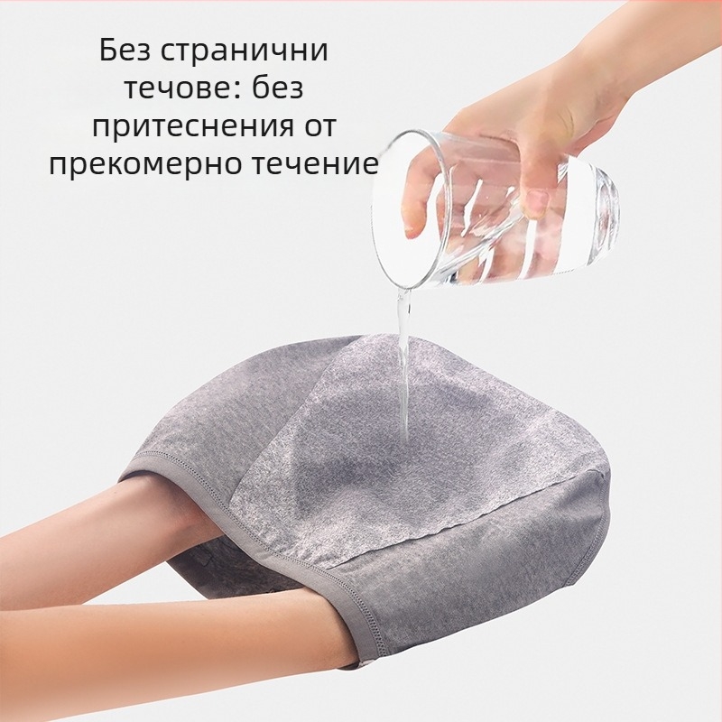 Карикатурни гащички за период за 12-годишни момичета, без протичане, дишащи антибактериални, с средна талия