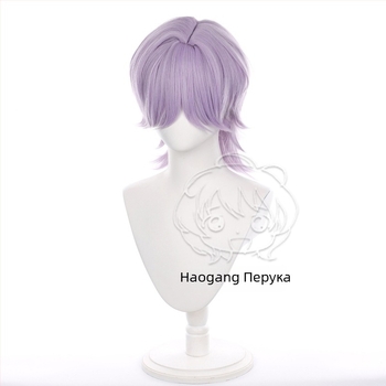 Haogang мистериозна косплей перука – къса коса, термоустойчива нишка, аниме стил
