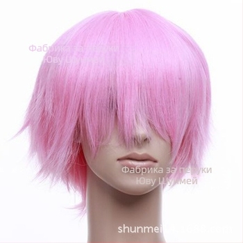 Мъжка COS перука, аниме стил, къса коса, модел 003, материал: високотемпературна нишка