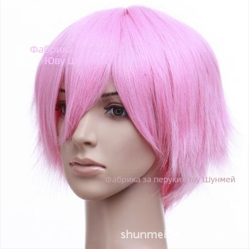 Мъжка COS перука, аниме стил, къса коса, модел 003, материал: високотемпературна нишка