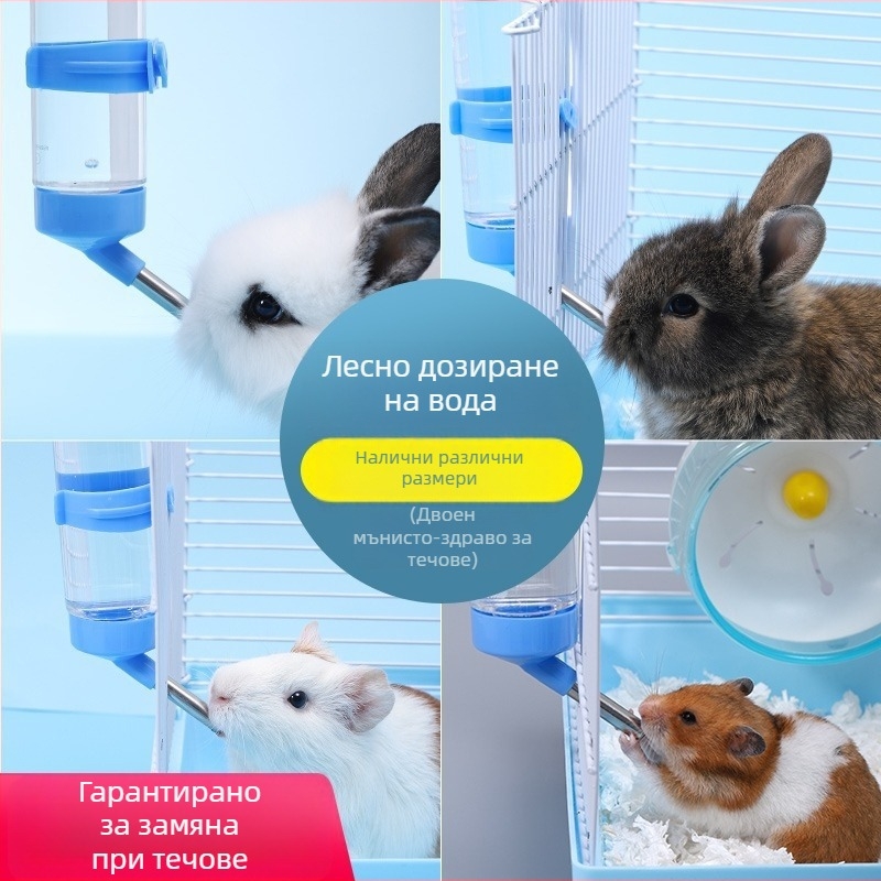 Автоматичен воден дозатор за малки домашни любимци — неръждаема стомана/пластмаса, марка Weibi, лицензиран частен етикет