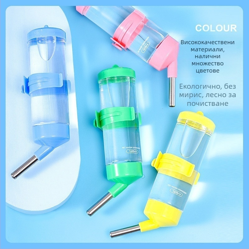 Автоматичен воден дозатор за малки домашни любимци — неръждаема стомана/пластмаса, марка Weibi, лицензиран частен етикет