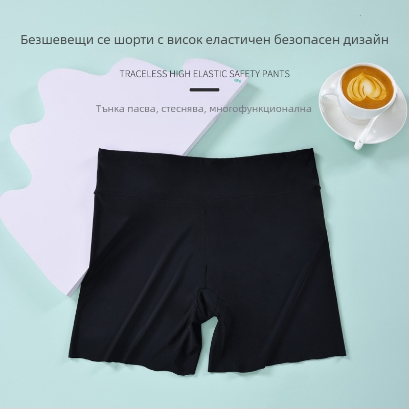 Дамски Ice Silk безшевни клинове, средна талия, антиекспозиция и повдигане на ханша.