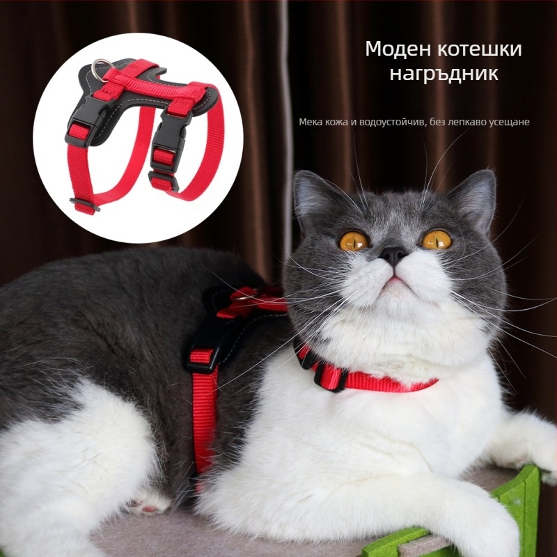 Котешка гръдна презрамка, найлон, неразтягаща се, марка Cool, персонализируемо количество кутии