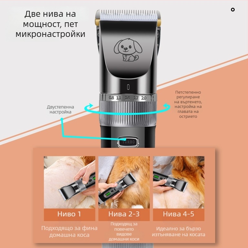 Електрически подстригвач за кучета – Pet Family, авторизиран собствен бранд, електрически инструмент за подстригване на домашни любимци