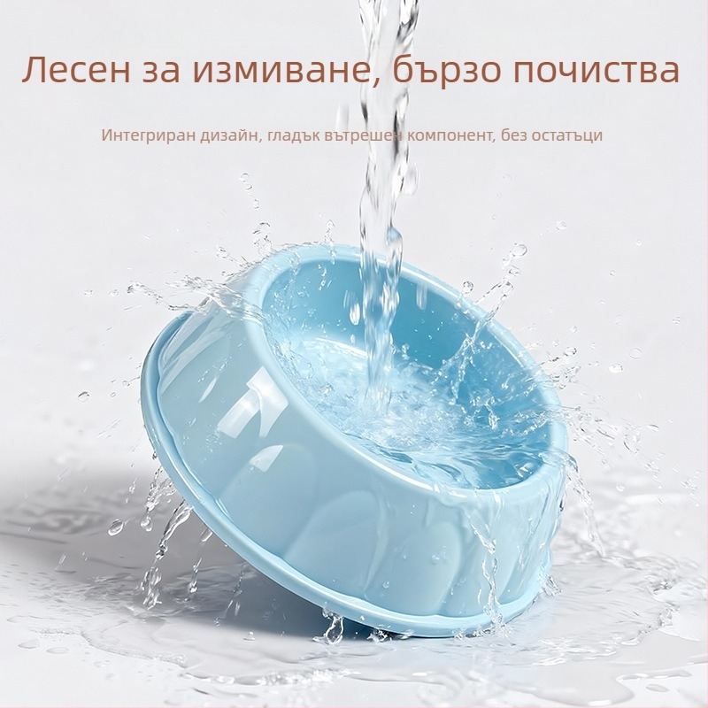 Пластмасова купичка за домашни любимци за котки и кучета, кръгла форма, без автоматично хранене, опаковка 1