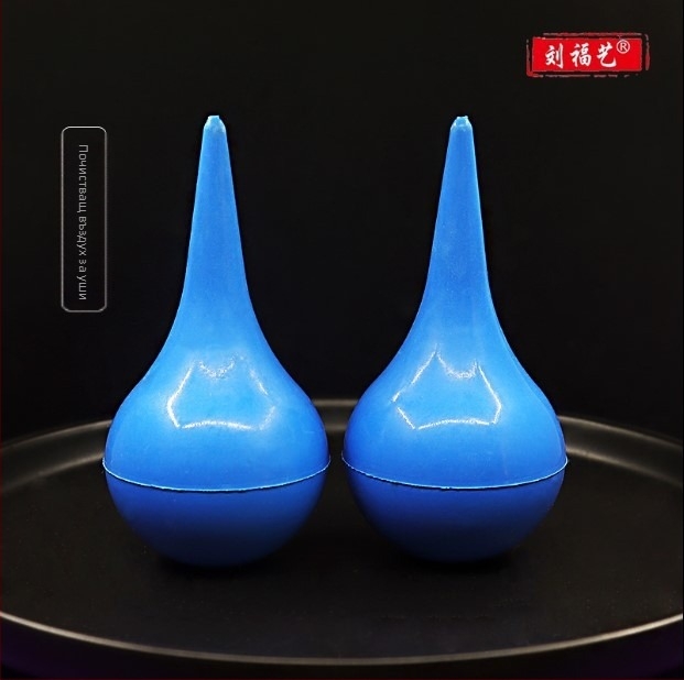 Инструмент за почистване на уши със мек връх за издуване на ушни топчета и твърд връх за издуване на балони, почистване на ушния канал, въздушна помпа