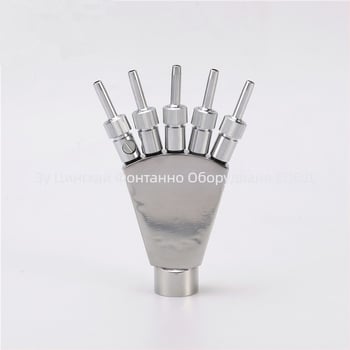 Дюза за фонтани от неръждаема стомана с опашка на феникс и струя във форма на паун за водни пейзажи, дворове и паркове