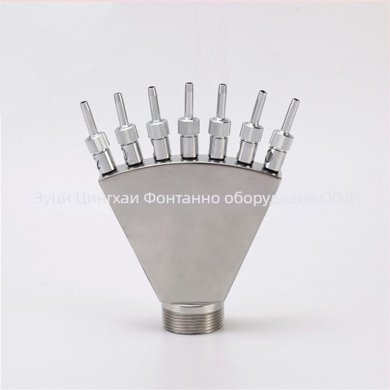 Дюза за фонтани от неръждаема стомана с опашка на феникс и струя във форма на паун за водни пейзажи, дворове и паркове