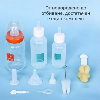 Комплект бутилки за хранене на домашни любимци - Nanbeier, силиконов хранителен материал; Bottle Set; кутия 144; категория: прибори за хранене за домашни любимци