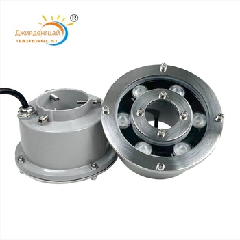 LED подводна лампа за фонтани на открито, модел JDC-PQD-011, корпус 304 неръждаема стомана, IP68, 6 LED диода