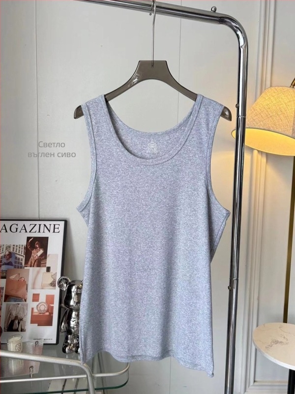 Спортен потник за младежи – четири сезона, едноцветен модел, 95% памук