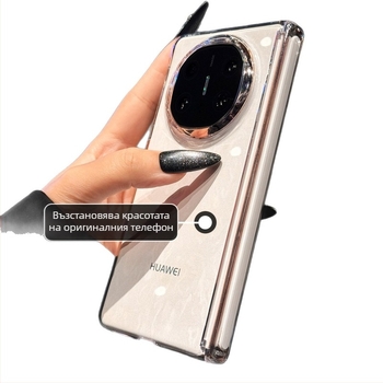 Huawei Mate X6 защитен калъф от PC, с централна шарнирна ос и магнитно задържане – горещо огънат дизайн