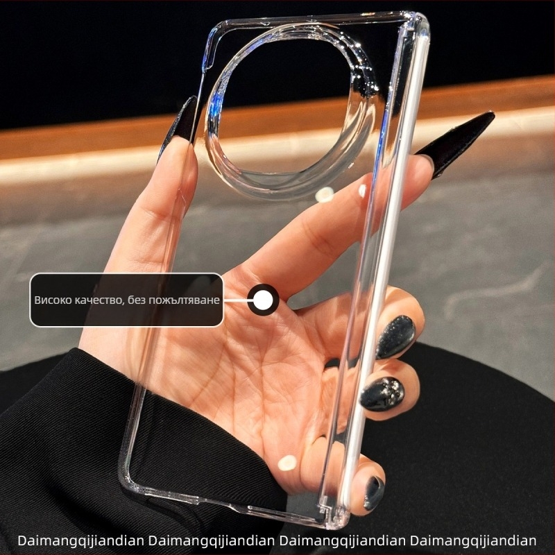 Huawei Mate X6 защитен калъф от PC, с централна шарнирна ос и магнитно задържане – горещо огънат дизайн