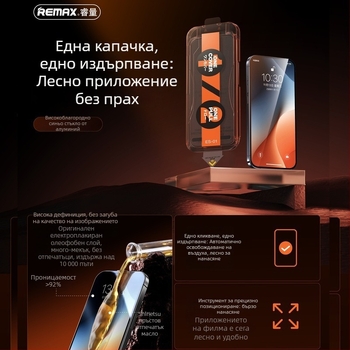 Remax защитно стъкло за екран, предна защита, HD яснота, код Es-01/Es-02, за iPhone