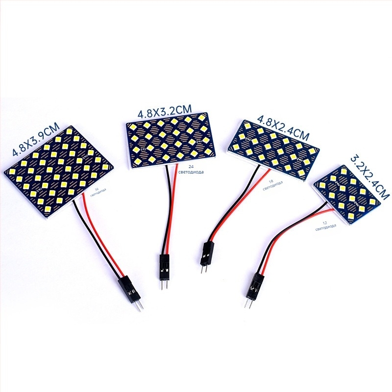 24V автомобилна лампа за четене с висока яркост LED 5730 SMD, 1080–1500 lm, мощност 0,5 W, материал: дебела фибростъклена платка