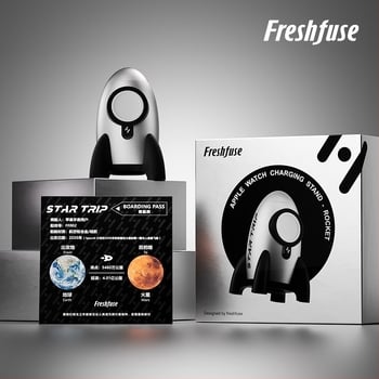 Apple Watch стойка за зареждане от авиационен алуминий с силиконова основа, съвместима с Apple Watch, 254 g