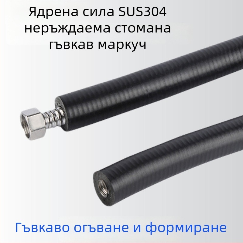 304 неръждаема стомана, изолирана гофрирана тръба за соларен бойлер, входове и изходи за гореща и студена вода