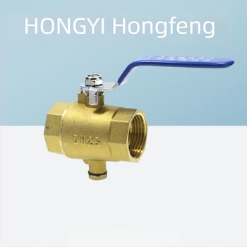 Термометричен Ball Valve, тип Ball Valve, ръчно управление, прав поток, вода/въздух, индустриален