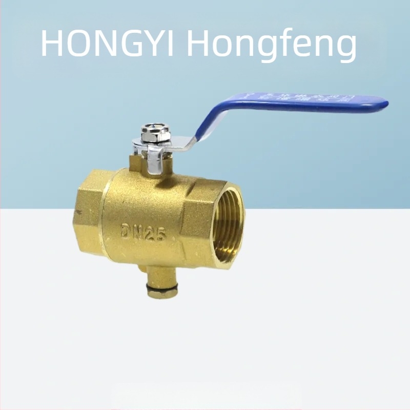 Термометричен Ball Valve, тип Ball Valve, ръчно управление, прав поток, вода/въздух, индустриален