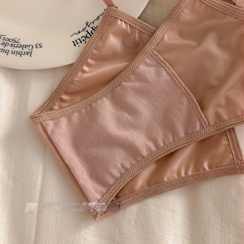 Дамски нейлонови бикини с ниска талия, дишащи, памучна вложка
