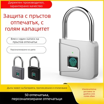 Сигурна заключваща брава с отпечатък за шкафове, общежития и фитнес зали, модел Type C, сплав стомана, марка Mervyn