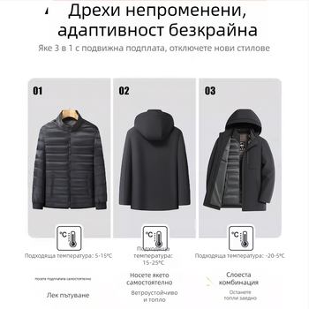 1106A пухено яке с подвижна подплата, зимен парка
