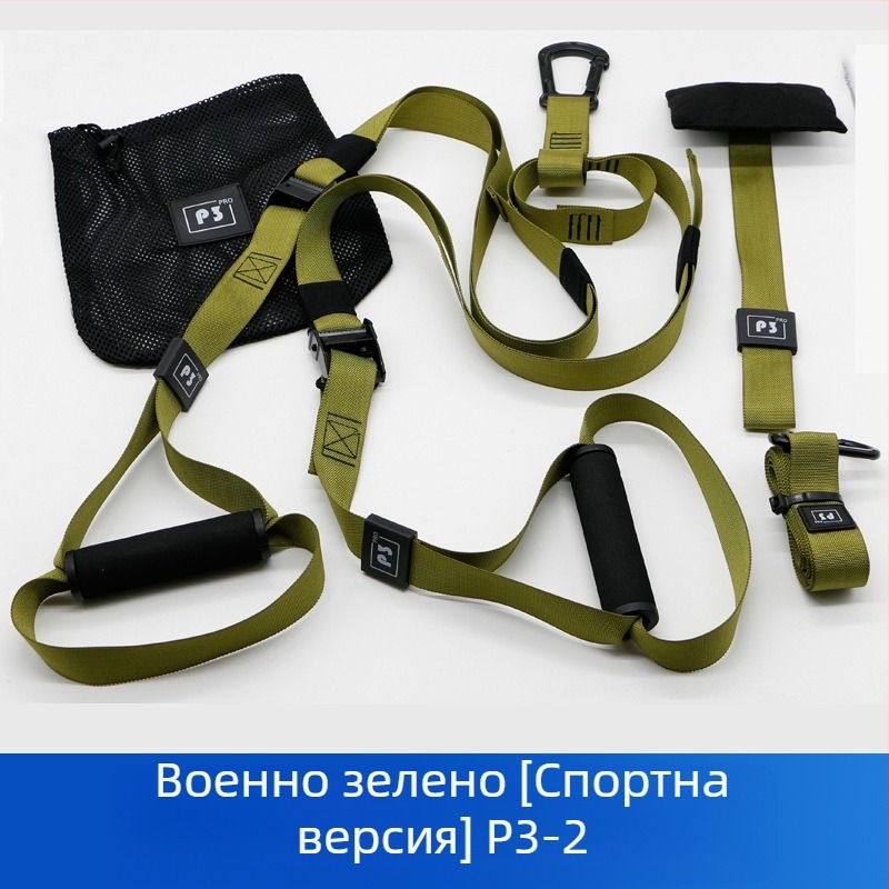 Oron Пояс за висящо трениране с уебинг с висока плътност — TRX стил пояс за домашна фитнес тренировка, подходящ за всички възрасти