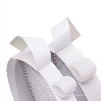 Самозалепваща велкро лента, двустранна, нейлон–полиестерова смес, с лепяща основа, за мрежи за прозореци и завеси