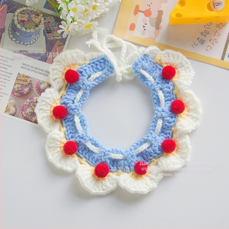 Вълнен плетен шал за домашни любимци (котки и малки кучета) – общо ползване, четири сезона