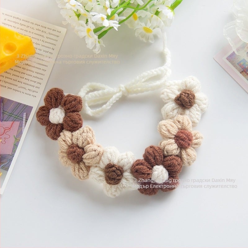 Вълнен плетен шал за домашни любимци (котки и малки кучета) – общо ползване, четири сезона