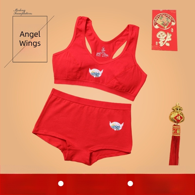 Бра комплект с дизайн I-образен гръб, странична опора, тънки формовани чашки, 95% памук