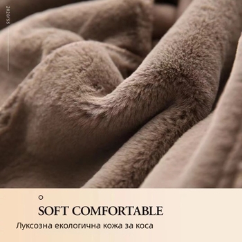 Дамско палто от полиестер – свободна кройка, дълги ръкави, яка, детайли с шевове