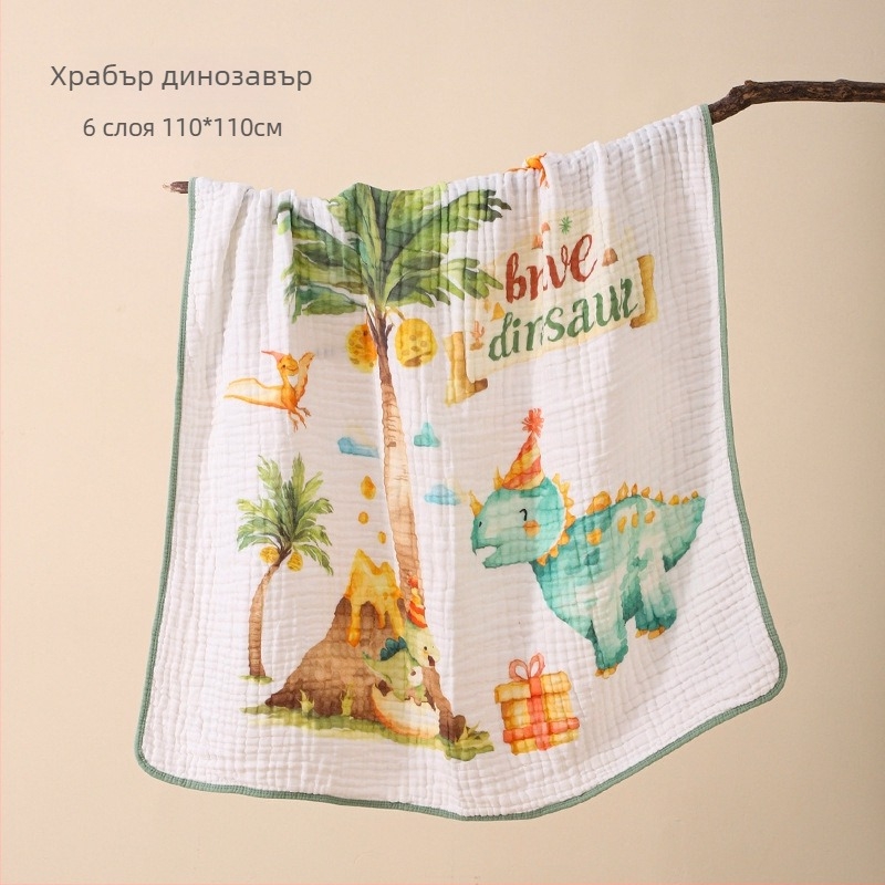 Bolin Lily Бебешка кърпа за баня от чист памук-марля, 46 нишки, 300–400 г, за бебета