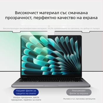 MacBook магнитен филм за защита на екрана за MacBook Pro и MacBook Air, 2025 модел