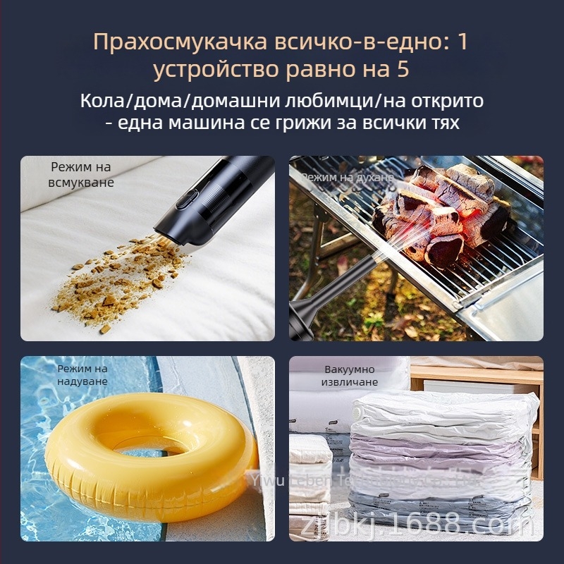 Onai безжичен ръчен вакуум за автомобил, 11.1V, 100W, всмукване 16000 Pa, стерилизационна функция