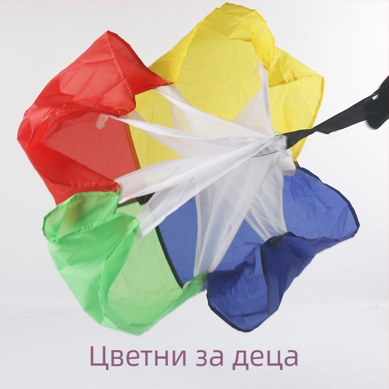 Чадър със съпротивление за спринт тренировка - полиестерна материя, персонализируем, марка Victory, тренировъчен помощник за футбол и лека атлетика