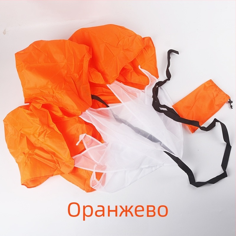 Чадър със съпротивление за спринт тренировка - полиестерна материя, персонализируем, марка Victory, тренировъчен помощник за футбол и лека атлетика