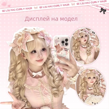 Перука с дълга коса, Lolita стил, двойна опашка, права челка, материал на косата: високотемпературна синтетика, модел DM136-40