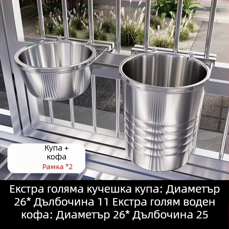 Закачваща се купа за кучета от неръждаема стомана с антиразлив дизайн, комплект за автоматично хранене – Yichen