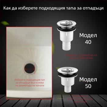 Дренажна кошница за мивка с издърпване, неръждаема стомана, модел 50, персонализируемо, частна марка