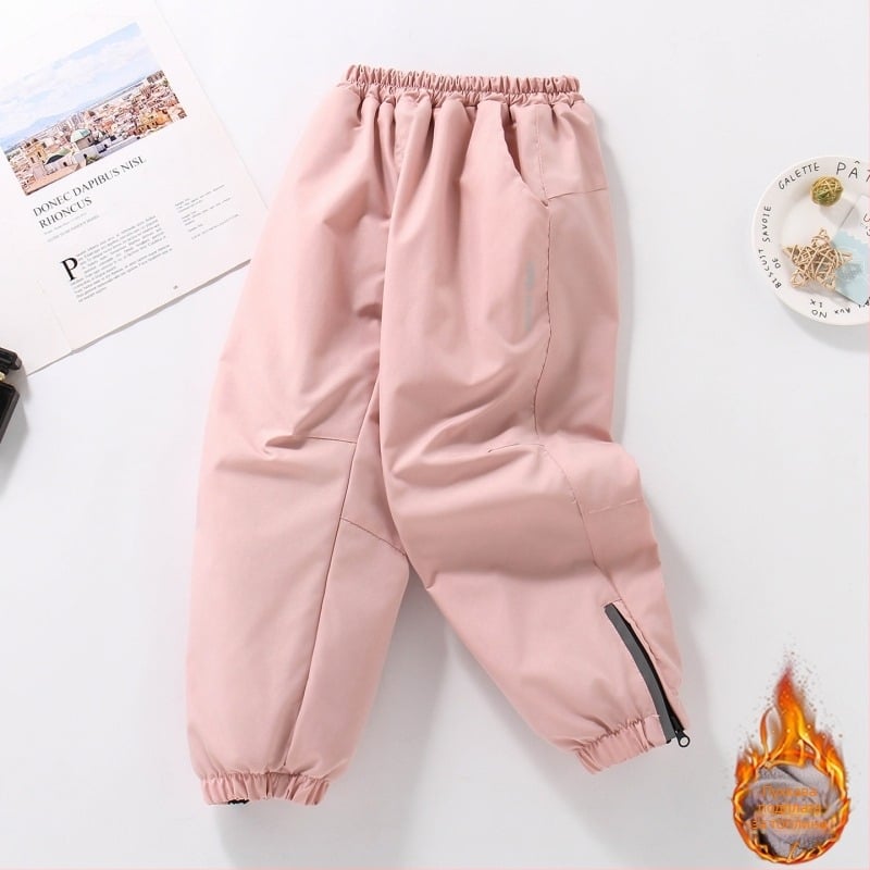 Момичешки Softshell панталони с флисово подплата, широки крачоли, зимни, 100% полиестер, бързосъхнещи, за деца на възраст 13–16 години