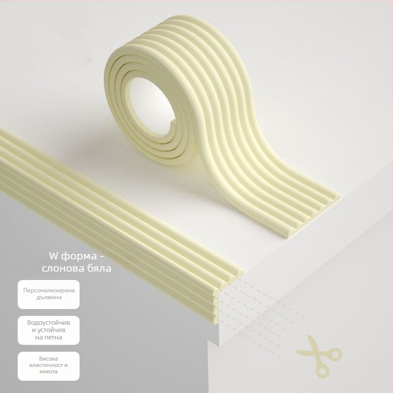 Защита за ъгъл на маса за деца — без лепило, безопасна за бебета, мека защита на ръба на масата и на стените